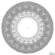 mandala Printable Coloring Nplooj Ntawv